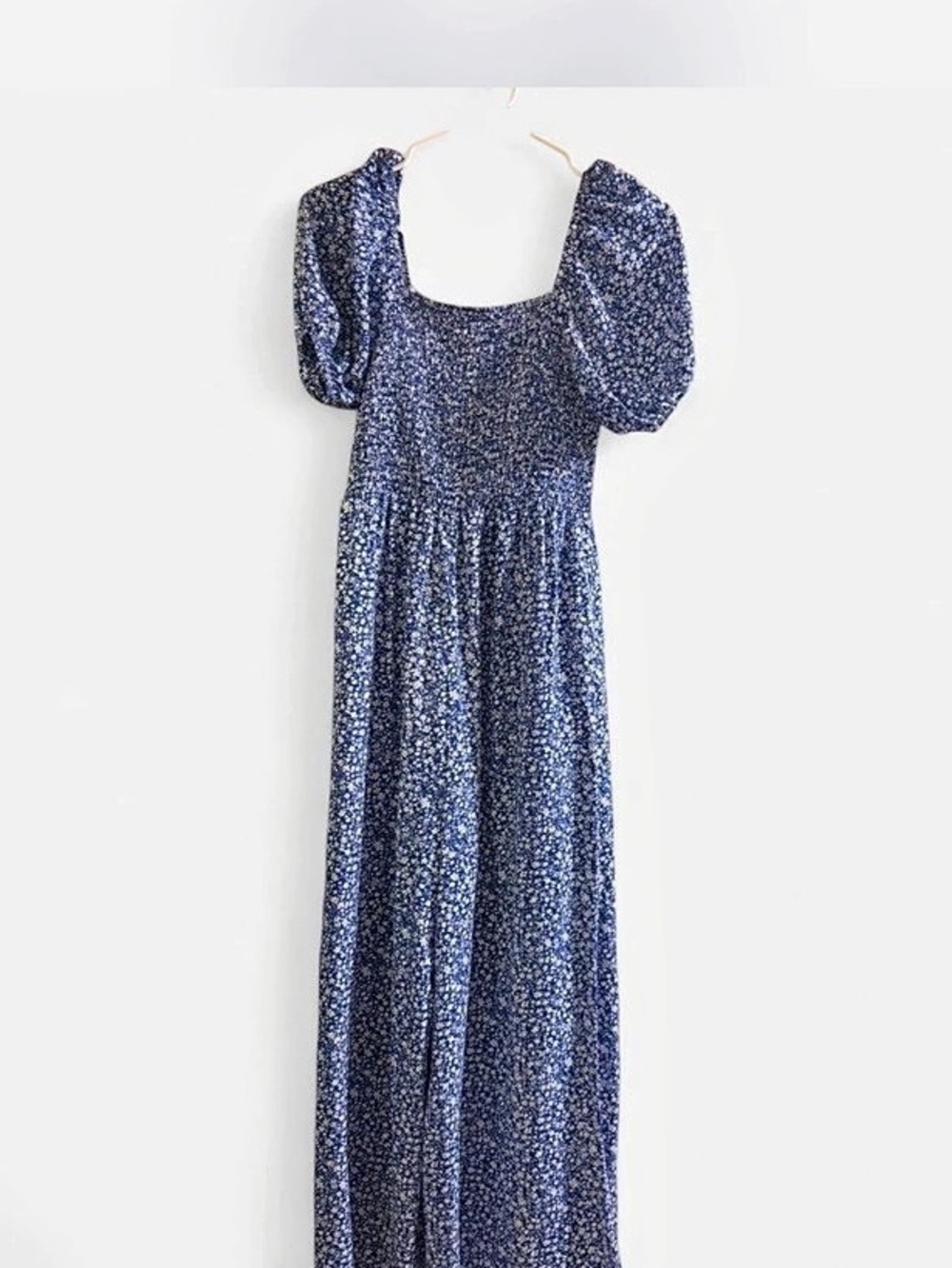 Blue Floral Romper